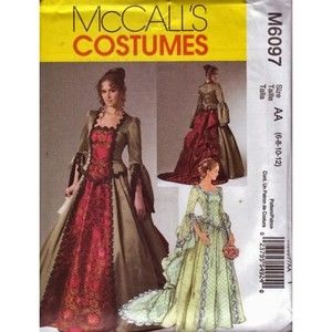 Vintage @2010 - McCalls 6097, Victorian Costume, Historical Costume,